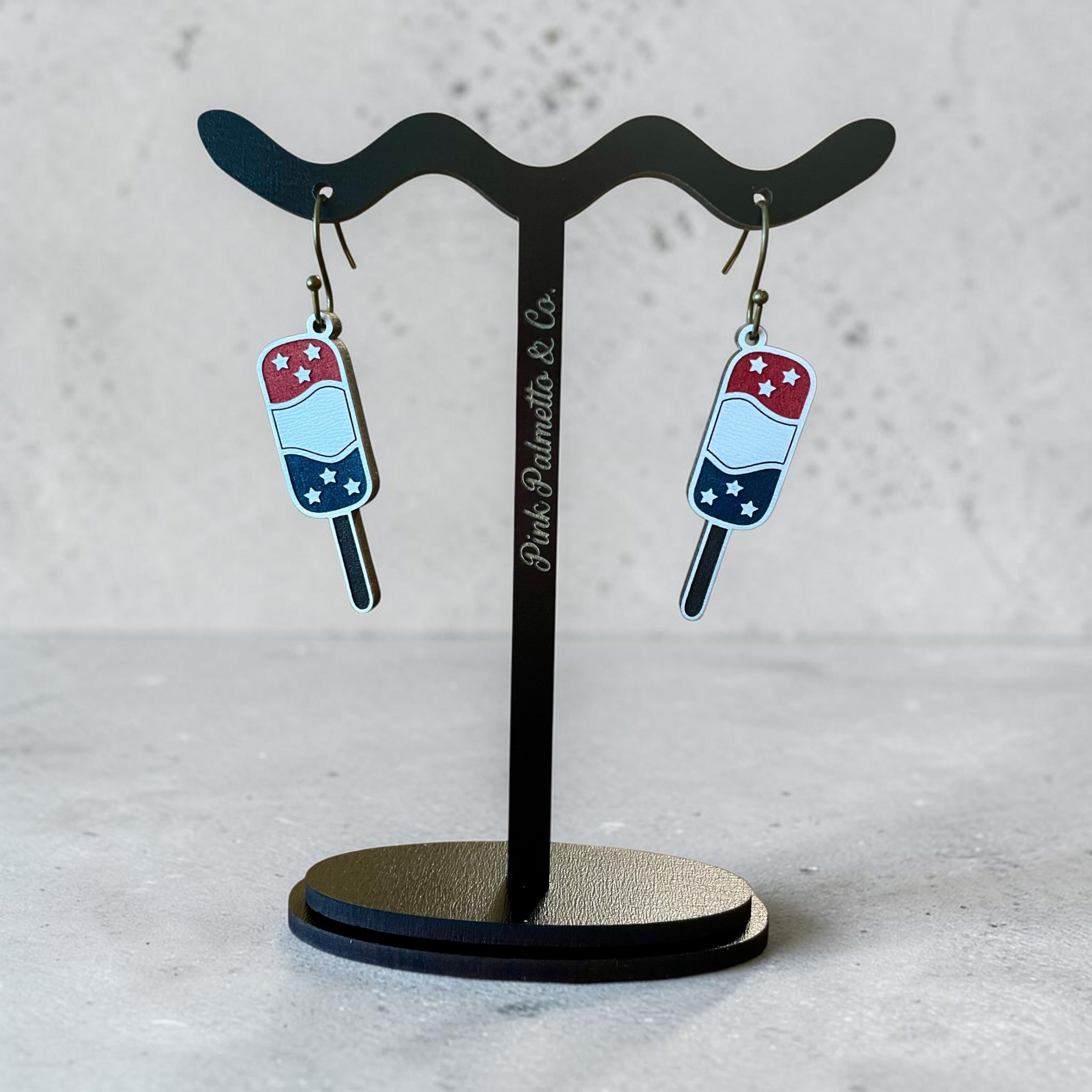Red, White, & Blue Popsicle Earrings