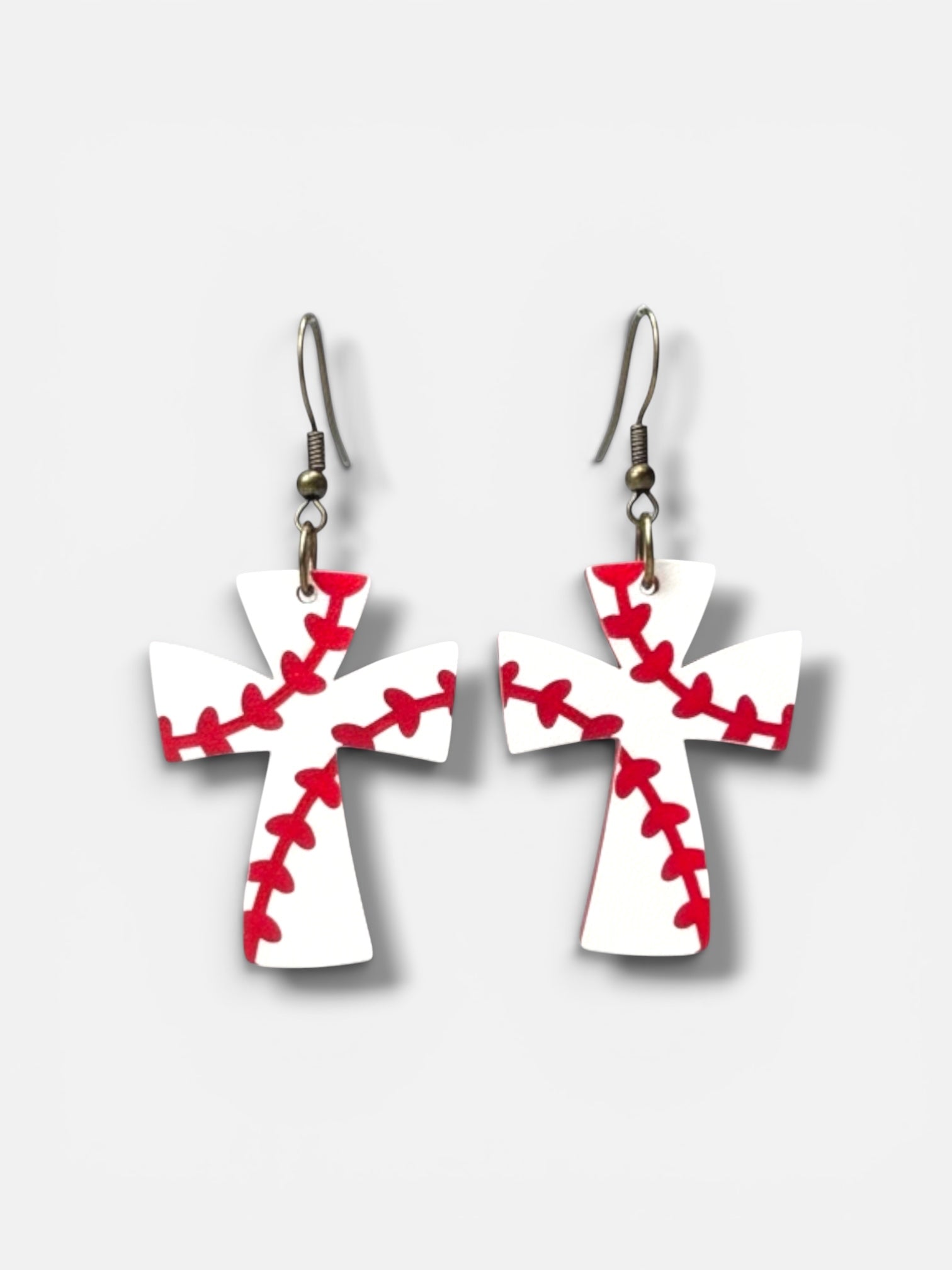 Softball or Baseball Cross Earrings