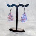 Patriotic Flower Acrylic with Glitter Core