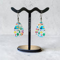 Happy Camper Acrylic Teardrop Earrings