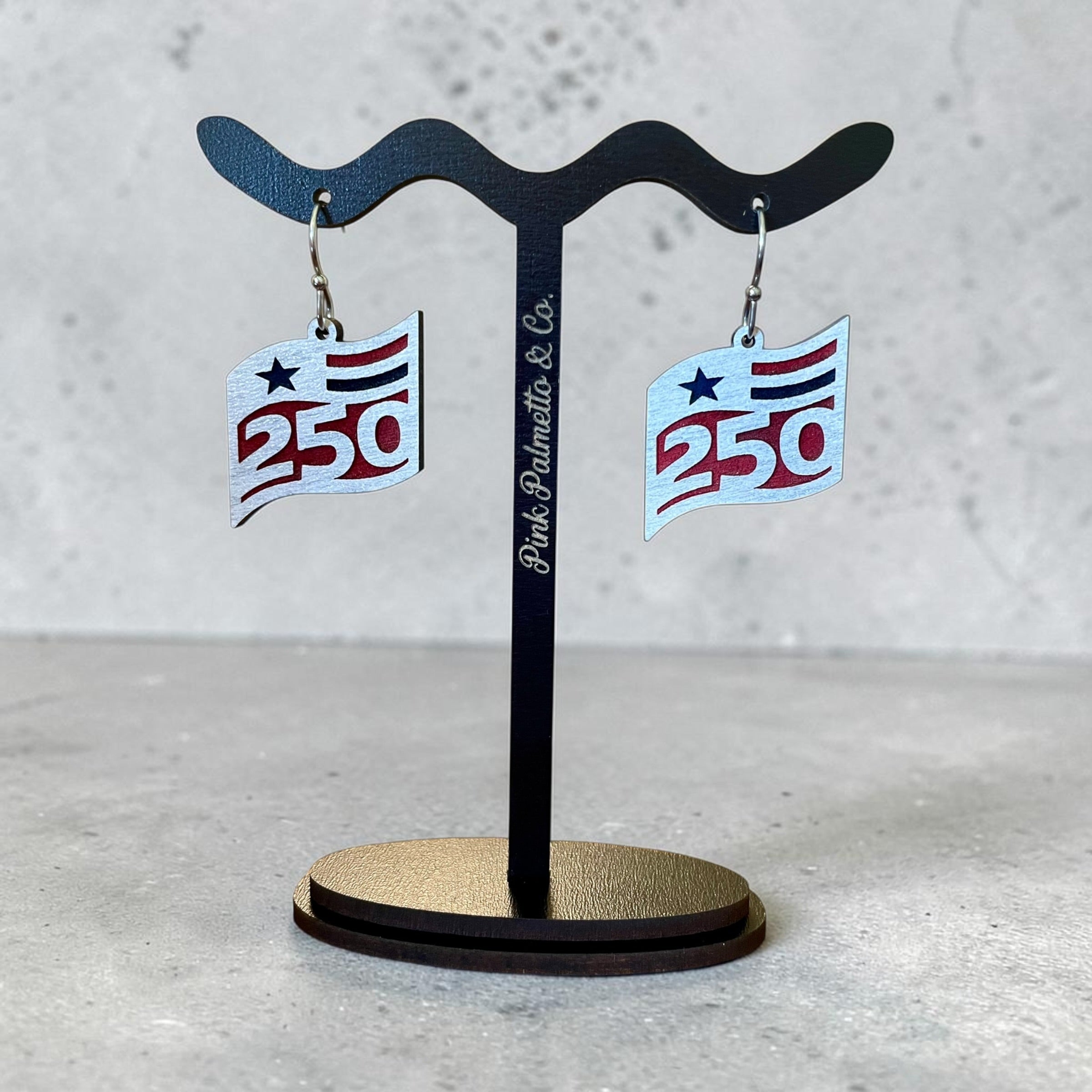 250 Flag Earrings