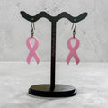 Breast Cancer Ribbon Earrings