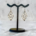 Animal Print Faith Cross Geometric Earrings