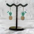 Pineapple and Moon Dangle Earrings